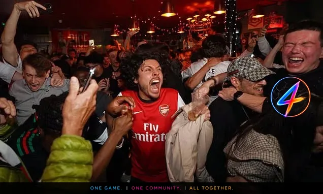 Aficionados del Arsenal inundan el norte de Londres tras el título de la Premier