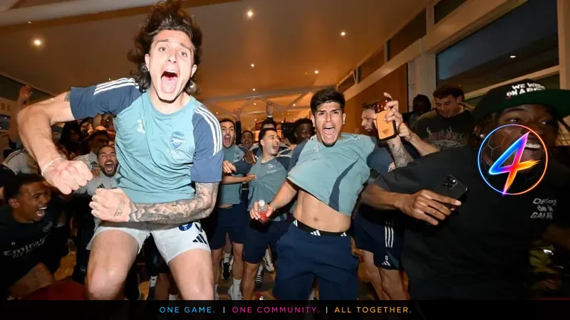 Arsenal celebra el título de la Premier League en el Emirates