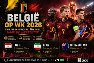 Rode Duivels treffen uitdagingen tegen Egypte, Iran en Nieuw-Zeeland