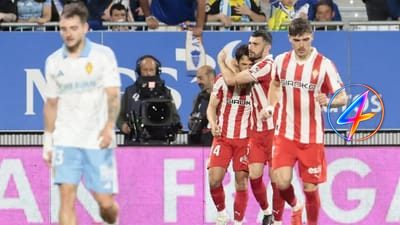 Sporting de Gijón Beats Zaragoza 3-1, Relegation Looms