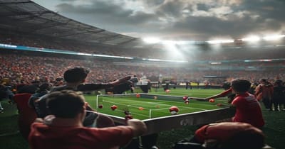 RSC Anderlecht-fans organiseren tafelvoetbalprotest op tribunes